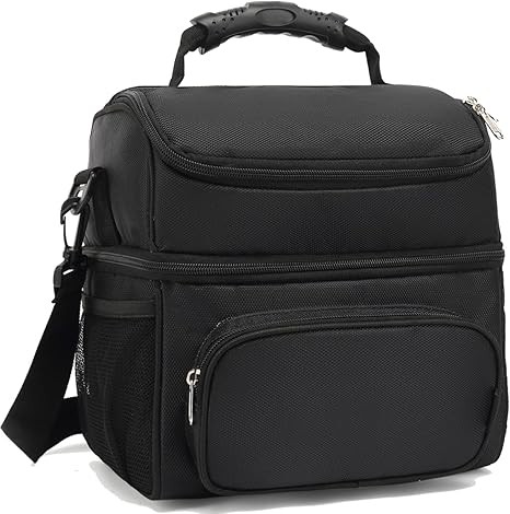 Double Layer Cooler Insulated Lunch Bag