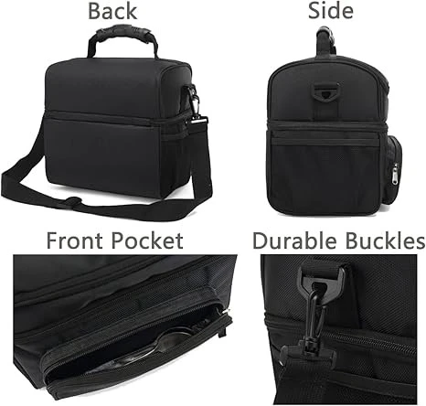 Double Layer Cooler Insulated Lunch Bag